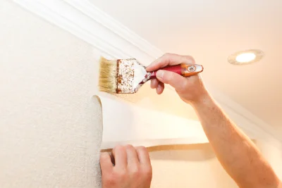 Pose de papier peint à Excenevex — revêtements muraux et toiles de verre
